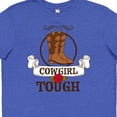 thumbnail image 4 of Inktastic Cowgirl Tough with Cowgirl Boots and Rose Youth T-Shirt, 4 of 5