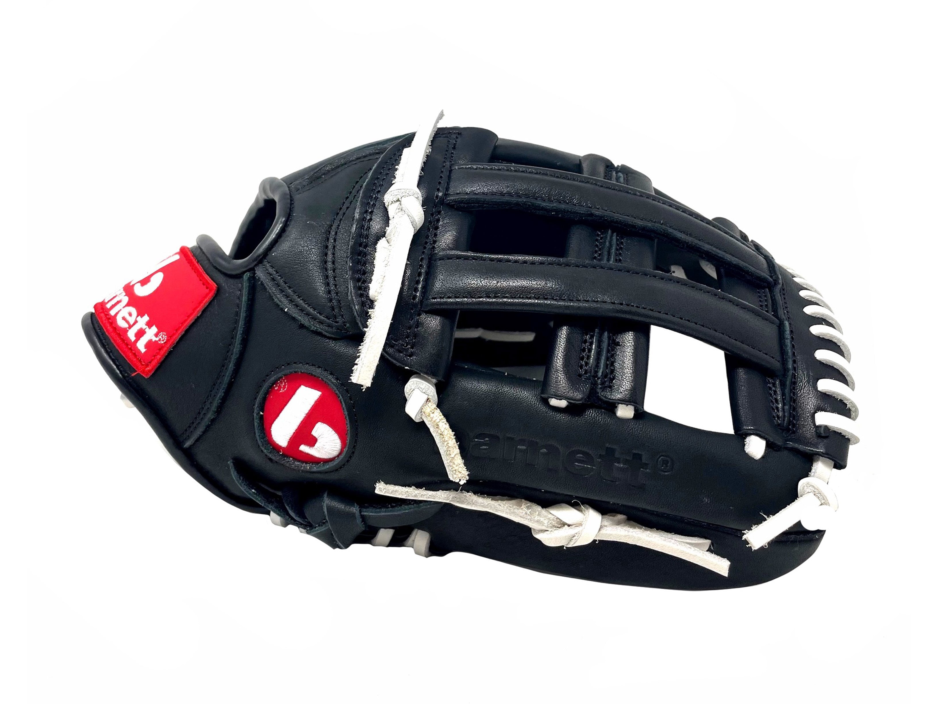 Barnett GL-127 Competition Baseball Glove, Genuine Leather, Outfield 12.7, Right Hand Throw, Black
