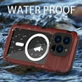 thumbnail image 6 of ELEHOLD Waterproof Rugged Case for iPhone 14 Pro 6.1" MagSafe Compatible Built-in Screen Protector IP68 Underwater 360° Full Body Shockproof Dustproof Protective Case for iPhone 14 Pro,Red, 6 of 9