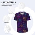 thumbnail image 3 of Rateoe Colorful Snake Pattern Men’s Baseball Short Sleeve Polo Shirt, Midweight Men's Shirt Golf Shirt Polo Shirts Quick Dry Short-XX-Large, 3 of 7