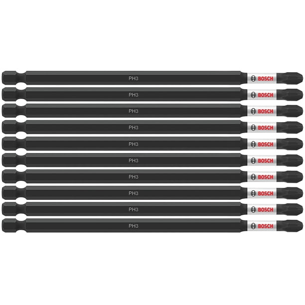 Brocas eléctricas para atornillar BOSCH ITPH36B Phillips #3, 150 mm, paquete de 10
