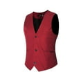 thumbnail image 1 of Men's V-neck Suit Vest Cotton Four Seasons Vest, 1 of 2