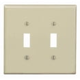 thumbnail image 1 of 2-Toggle Midway Nylon Wall Plate, Ivory, 1 of 1