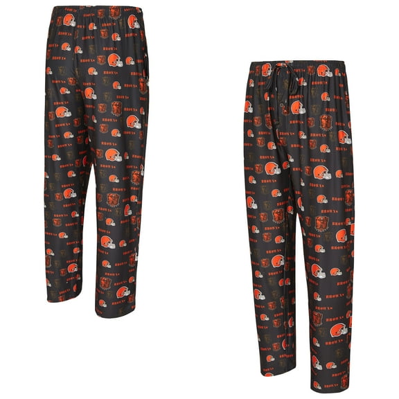 Men's Concepts Sport Brown Cleveland Browns Mosaic All Over Print Pants