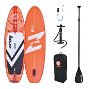 Honeydrill 9' Inflatable Stand Up Paddle Board for Adults&Youth, 5" Thick Blow Up SUP Non-Slip Deck, Orange