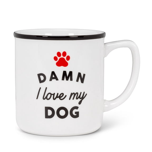 Set of 4 Love My Dog Text Mug