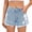 Blue, variant on Prolriy Jean Shorts Womens, Women's Juniors Vintage Denim High Waisted Jeans Shorts Womens Shorts Blue XXL