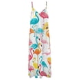 thumbnail image 4 of Flamingo Pattern Sleeveless Dress Women's Luxury Party Dress Birthday Dresses for Women, 4 of 7