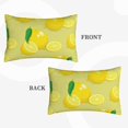 thumbnail image 2 of Picia Bright Lemons Pattern Plush Pillow Case – Soft and Cozy Cushion Cover, Hypoallergenic Throw Pillow Case for Home Decor-14"x20", 2 of 6
