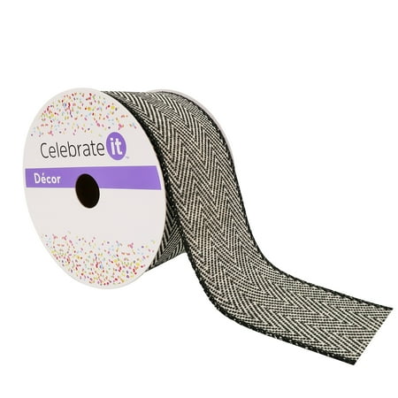 UPC: 0191518420869 | 2.5 Herringbone Wired Ribbon by Celebrate It™