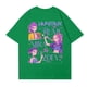 thumbnail image 3 of Pop cazadora para niña Hunters Round-Neck Printed Anime Trio Poster T Shirt （Green）, 3 of 4