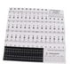 thumbnail image 1 of Pegatinas para teclas de piano para teclados de 49/54/61/88 teclas con notas y números de notas marcados. Negro, 1 of 9