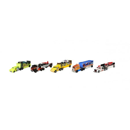 Hot Wheels Super Rigs, Transporter Vehicle With 1 1:64 Scale Car (Styles May Vary)