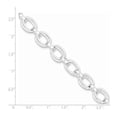 thumbnail image 2 of White Sterling Silver bracelet Chain style Link, 7.5 in 11 mm, 2 of 2
