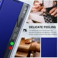 thumbnail image 3 of 9 DIGITAL Shockproof Leather Flip Cell Phone Case for Samsung Galaxy S24 Ultra, Blue, 3 of 14