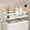 White, variant on YIMWNYI Multifunctional Bathroom Storage Rack, Toilet Tank Top Organizer, Easy Install Iron Shelf for Toiletries, Shower Supplies, Space-Saving Design, Durable & Stylish