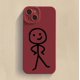thumbnail image 1 of Funda de teléfono de dibujos animados Matchman para IPhone 11, 12, 13, 14 Pro Max, Mini, XR, XS, X, 7, 8 Plus, SE2020, funda de silicona TPU suave mate a prueba de golpes, 1 of 4