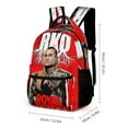 thumbnail image 2 of 3-PieceW-W-E Randy Orton Large Capacity Anime Backpack with Lunch Bag & Pen Case | Casual Schoolbag for Travel, Outdoor, Fashion Daypack, 2 of 8