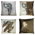 thumbnail image 1 of EREHome Snow leopard animals wildlife Pillow Case Home Decor Cushion Cover 18x18 Inch, 1 of 2