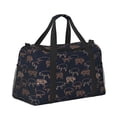 thumbnail image 2 of Fotbe Pig Farm Bolsa de Viaje con Estampado, Bolsa de Fin de Semana para Mujer con Compartimento para Zapatos, Bolsa de Gimnasio con Bolsillo Húmedo, 2 of 7