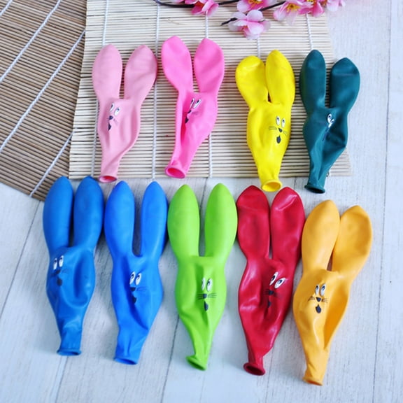 Tineasur 30pcs Cartoon Animal Balloons Latex Mixed Color for Birthday Festivities