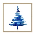 thumbnail image 3 of Designart Blue Winter Christmas Tree Ii Traditional Floating Frame Wall Art, 3 of 4