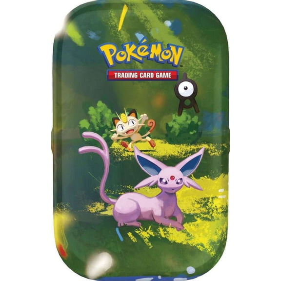 Pokemon 30th Anniversary Celebration Espeon & Meowth Mini Tin [2 Booster Packs, Stickers & Art Card]