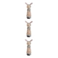 thumbnail image 3 of maskred Delightful Rabbit Statue Figurines Animal Sculpture Craft Wedding Gift female 8.5x23.5cm 3Set, 3 of 6