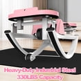 thumbnail image 4 of LuckyNote Lateral Stepper Machine with Resistance Bands & LCD Monitor, 330 lbs Capacity Whisper-Quiet Rocking Stepper for Home Workout, Pink, 4 of 8