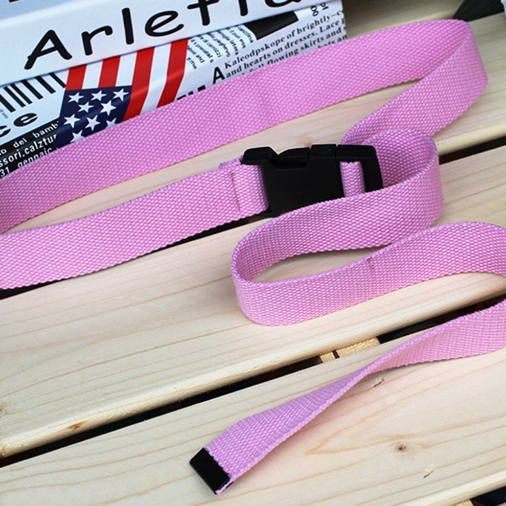 Nylon Canvas Plastic Buckle Belt Solid Color Fashion Comfortable Belt ...