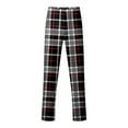 thumbnail image 4 of Uinagy Men's Colorblock Top and Plaid Print Trousers Two-Piece Home Wear Suit, 4 of 5