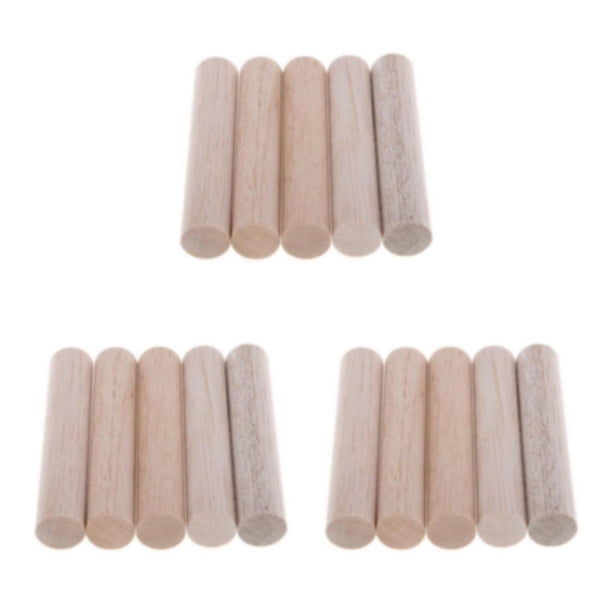 keepw 20mm Round Balsa Wood Sticks Unfinished 110mm Woodcraft Stick ...