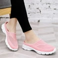 thumbnail image 6 of Dagaeig Women's Slip-on Sneakers Wide Width Comfort Walking Shoes Casual Flats Mesh(Pink,8.5), 6 of 9