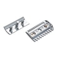 thumbnail image 4 of 1PC Traditional Replacement Safety Razor Head Chrome Scalloped Bar Double Edge Safety Razor Head Shaving Open Comb Head for Men Barber Male Home Use Shaving Tools, 4 of 8