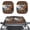 Southwestern American Tribal Wolf, variant on Renewold Southwestern American Tribal Wolf Car Windshield Sun Shade Set of 2 Foldable Front Windshield Sunshade Lightweight Sun Visor Universal Fit Most Vehicles