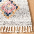 thumbnail image 3 of SAFAVIEH Morocco Skin Geometric Polyester Runner Rug, Ivory/Multi, 2'2" x 11', 3 of 7