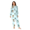 thumbnail image 4 of Adult Christmas Onesie Office Dinosaur Adult Zipper One-Piece Pajamas Unisex Pajamas with Pockets, 4 of 6