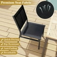 thumbnail image 5 of YYAo Outdoor Dining Chairs All-Weather Chair,Outdoor Dining Chairs with Breathable Seat and Backrest for Backyard Porch Poolside-1 Piece, 5 of 8