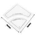 thumbnail image 4 of Under 10 Measuring Tools Creative Quilting Cutting Template Grids Crazier Template 2/3pc Set Quilt Set for Domestic Machine Cutting Mats Arts and Crafts Tools, 4 of 4