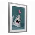 thumbnail image 2 of Stupell Industries Cottage The Friendliest Shark Gray Framed Print Under Glass, 13 x 16, by Rachel Nieman, 2 of 8