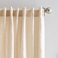 thumbnail image 4 of Peri Home 100% Linen Back Tab Lined Curtain, 84" Panel Pair, Beige, 4 of 4