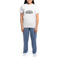 thumbnail image 4 of CafePress - Princess/Tiara Women's Light Pajamas - Women's Short Sleeve Print T-Shirt and Pants Light Cotton Pajama Set, 4 of 7