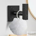 thumbnail image 3 of 4-Pack Bathroom Hooks Hand Towel Holder Matte Black Wall Hooks for Livingroom Bedroom Kitchen Hook Hanger (Square), 3 of 5