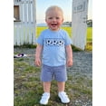 thumbnail image 4 of BemeyourBBs Toddler Baby Boy Football Outfit Baby Boys Summer Clothes 12 18 24 Months 2 3 4 5 Years Soccer Print Short Sleeve T-shirt and Plaid Shorts Set Baby Boy 2 Piece Summer Outfit, 4 of 9
