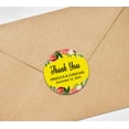 thumbnail image 2 of Darling Souvenir Round 45 Pcs Floral Border Thank You Stickers Personalized Bride Groom Names And Date Envelope Seals-Yellow, 2 of 3