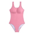 thumbnail image 6 of Vetsdori Womens One Piece Bath Suits Lace&nbsp; Swimwear Strap Tankini,Summer Casual Swim Suits for Women Solid Color, 6 of 7