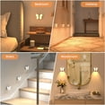 thumbnail image 3 of Fega LIGHT Bright Dimmable Butterfly LED Night Light, Smart Motion Sensor Night Light Lamp with Spotlight and 2 Color Temperature, Magnetic Rechargeable Nightlight for Kids Room, Wall, 3 of 6