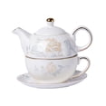 thumbnail image 4 of Juego de té de para una Juego de té de cerámica de decorativo Disfrute de servir Tetera de Tetera floral para su, 4 of 9