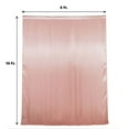 thumbnail image 3 of Efavormart 8ftx10ft Dusty Rose Satin Curtain Panel Backdrop Drapes, Photo Booth Backdrop With Rod Pocket, 3 of 11