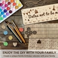 thumbnail image 5 of 1 Pc Wooden Family Birthday Reminder Calendar Board Dates Not To Be Missed Birthday Calendar Wall Hanging with 100 Tags Birthday Gifts for Father Mother 4.7x15.7inch(12x40cm) Colorful DIY, 5 of 7